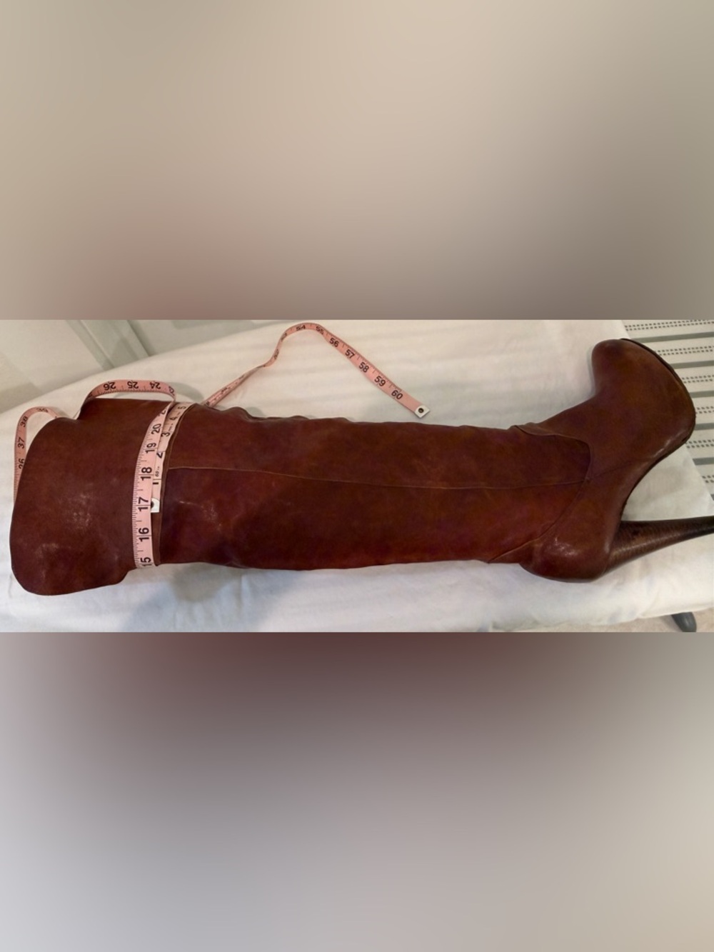 All Leather Over-the-Knee Boots - Brown - Picture 11 of 16